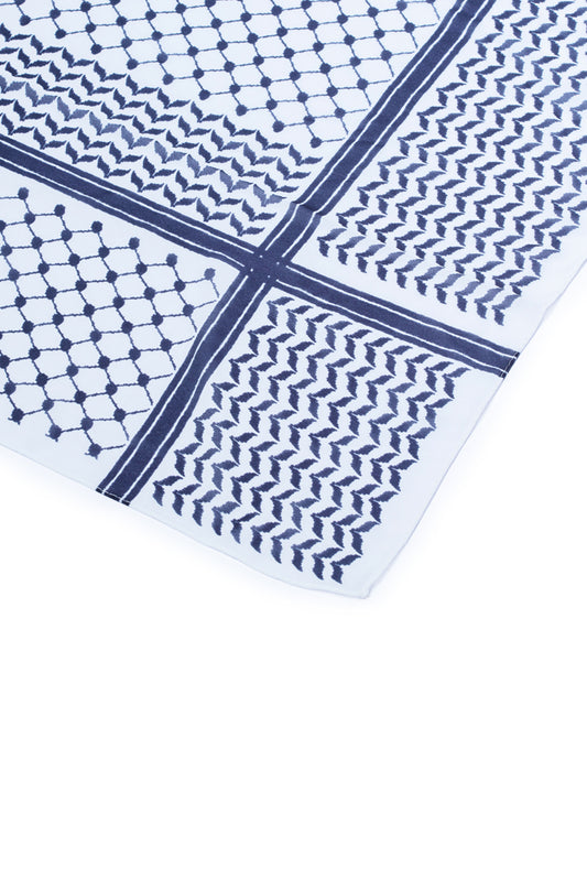 Kuffeyeh Print Chiffon Unisex Scarf
