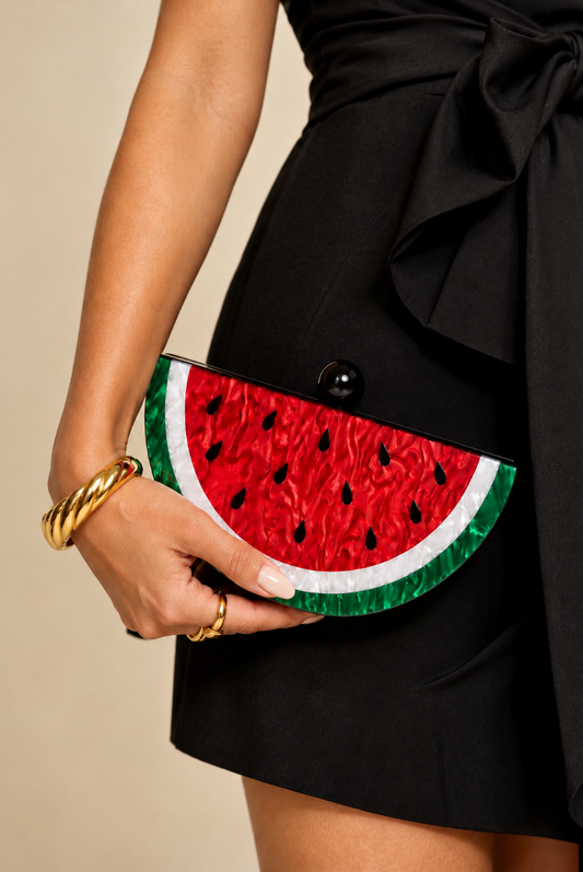 Acrylic Watermelon Clutch