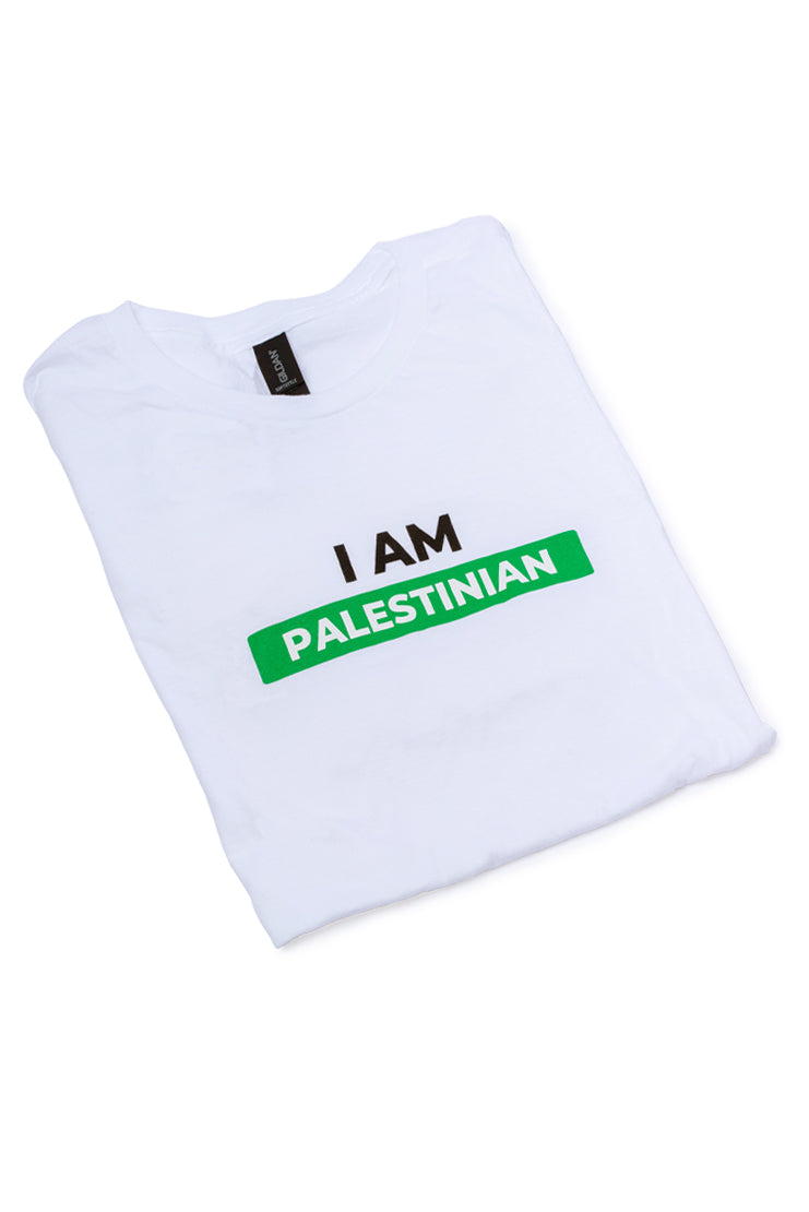 I Am Palestinian Tee - White