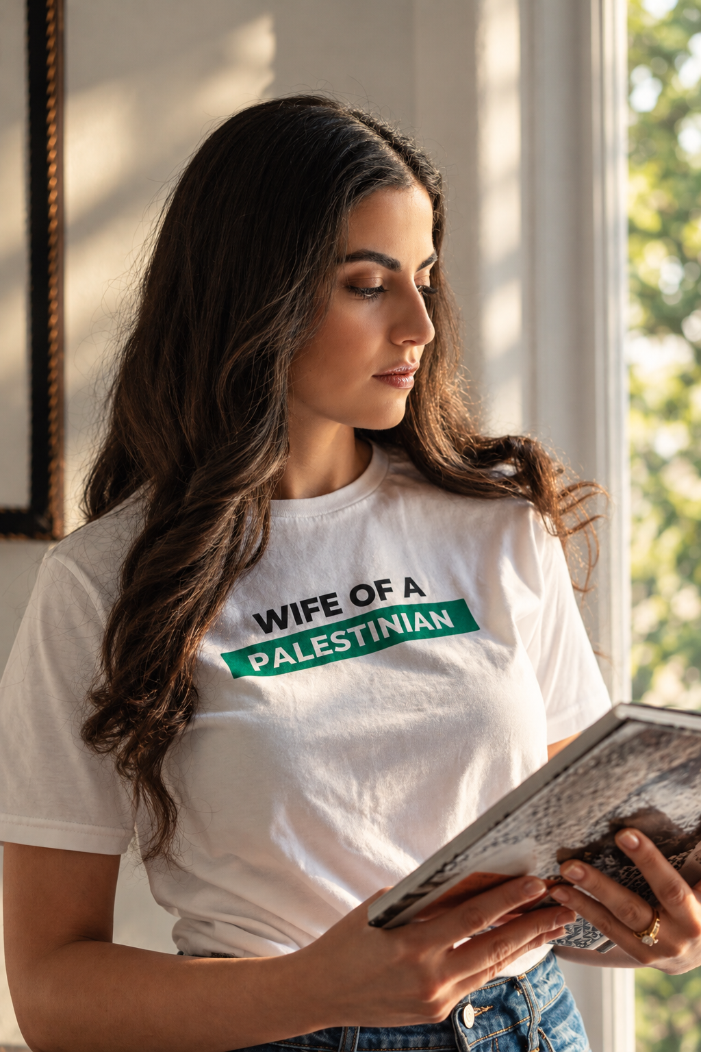 Wife Of A Palestinian Tee - White