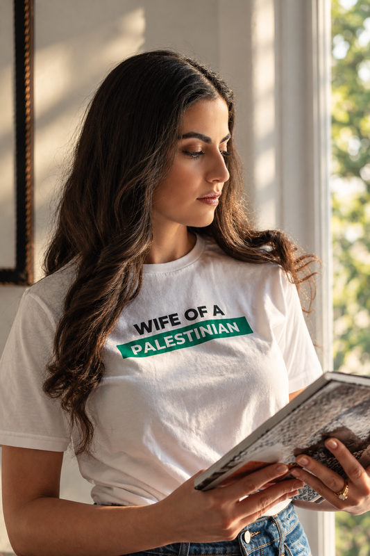 Wife Of A Palestinian Tee - White