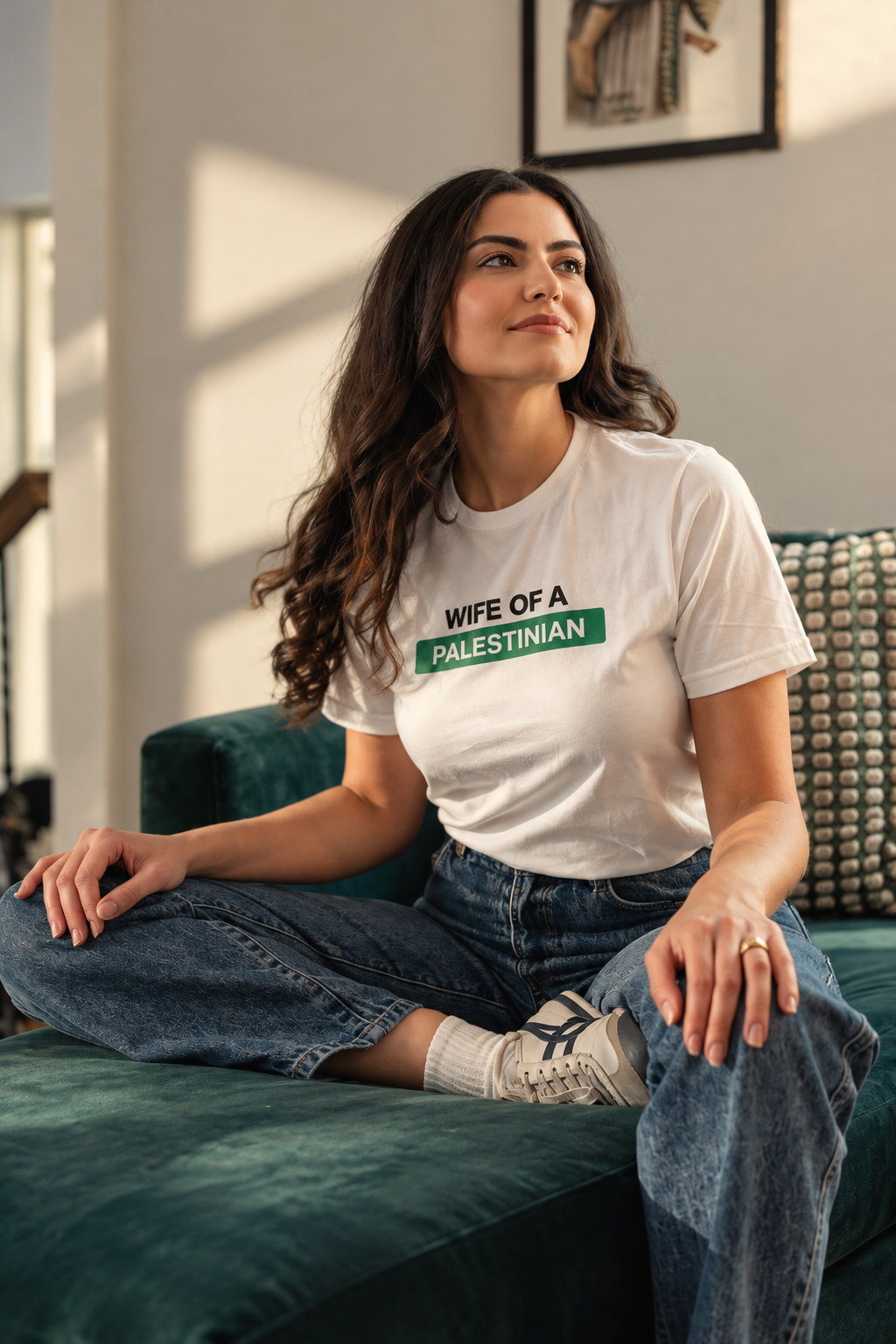 Wife Of A Palestinian Tee - White
