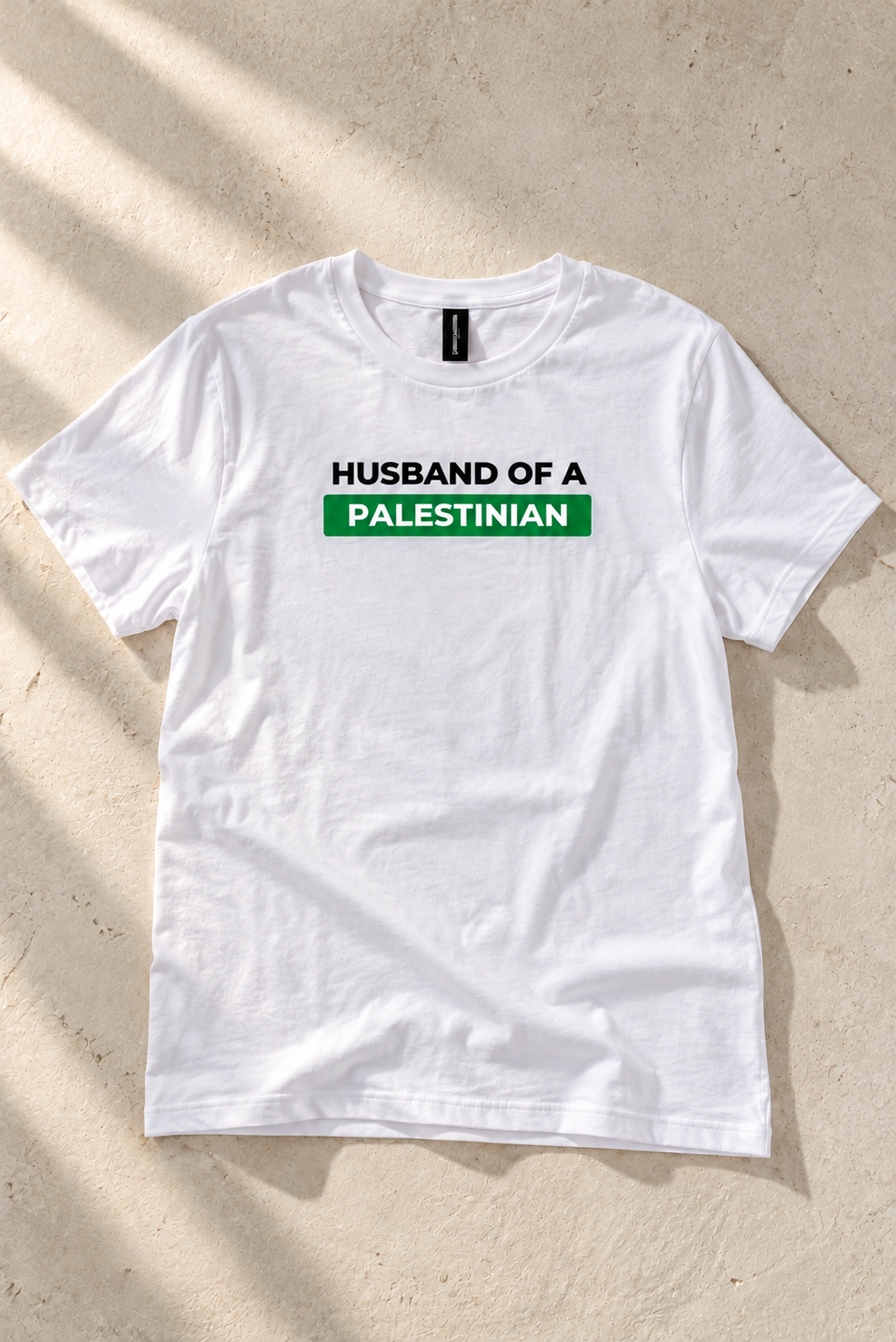 Husband Of A Palestinian Tee - White
