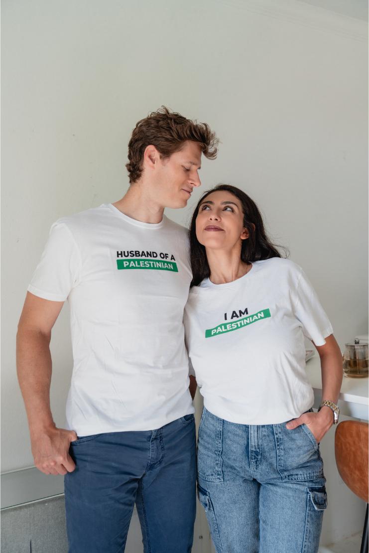 I Am Palestinian Tee - White