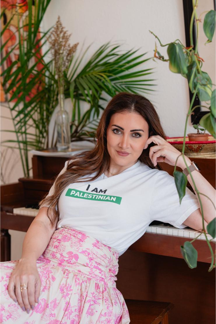 I Am Palestinian Tee - White