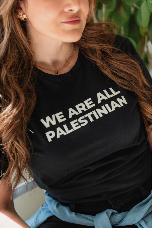 We Are All Palestinian Graphic Tee - Black