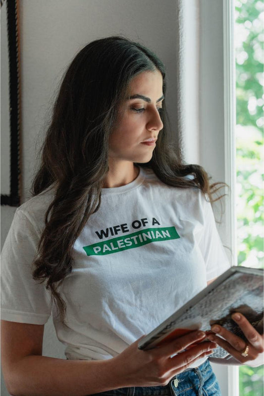 Wife Of A Palestinian Tee - White